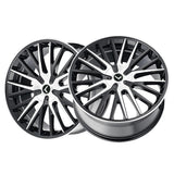 1 X KRAZE DOUBLE DOWN 22X8.5 5-110/5 73 Hub 38 Offset Black Wheel Rim