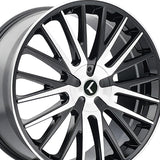 1 X KRAZE DOUBLE DOWN 22X8.5 5-108/5-114.3 73 Hub 38 Offset Black Wheel Rim