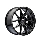 1 X KRAZE EVOLVE 18X8.5 5-112 66.56 Hub 30 Offset Black Wheel Rim