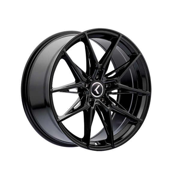1 X KRAZE EVOLVE 18X8.5 5-112 66.56 Hub 40 Offset Black Wheel Rim