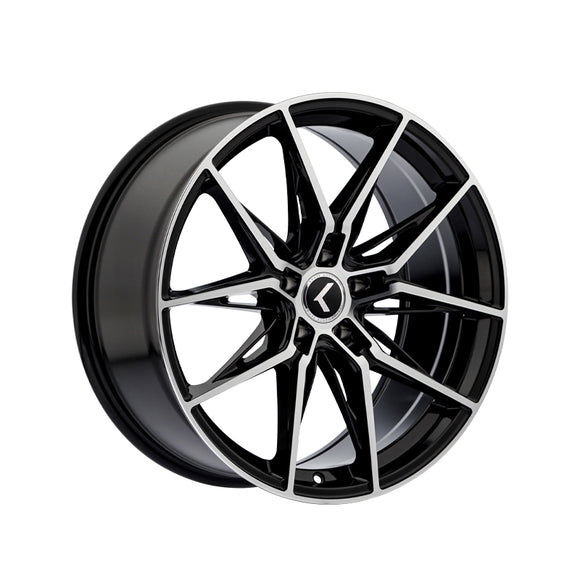 1 X KRAZE EVOLVE 18X8.5 5-112 66.56 Hub 30 Offset Black Wheel Rim