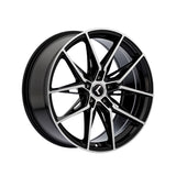 1 X KRAZE EVOLVE 18X8.5 5-112 66.56 Hub 40 Offset Black Wheel Rim