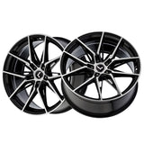 1 X KRAZE EVOLVE 19X8.5 5-114.3 73.1 Hub 35 Offset Black Wheel Rim