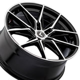 1 X KRAZE EVOLVE 18X8.5 5-112 66.56 Hub 40 Offset Black Wheel Rim