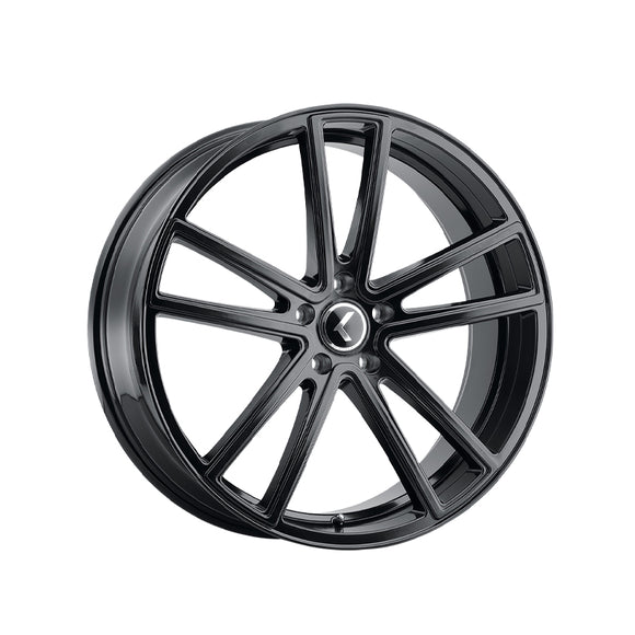 1 X KRAZE LUSSO 22X8.5 5-114.3 72.62 Hub 38 Offset Black Wheel Rim