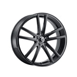1 X KRAZE LUSSO 22X8.5 5-114.3 72.62 Hub 38 Offset Black Wheel Rim