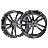 1 X KRAZE LUSSO 22X8.5 5-112 66.56 Hub 38 Offset Black Wheel Rim