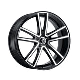 1 X KRAZE LUSSO 22X8.5 5-114.3 72.62 Hub 38 Offset Black Wheel Rim