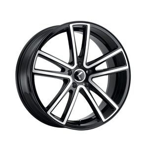 1 X KRAZE LUSSO 20X8.5 5-112 66.56 Hub 38 Offset Black Wheel Rim