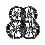1 X KRAZE LUSSO 22X8.5 5-114.3 72.62 Hub 38 Offset Black Wheel Rim