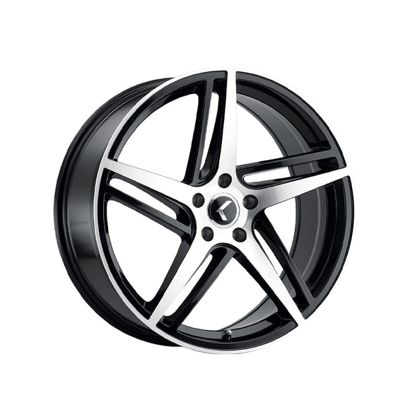 1 X KRAZE MILANO 20X8.5 5-112 66.56 Hub 38 Offset Black Wheel Rim