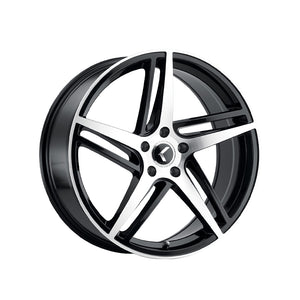 1 X KRAZE MILANO 20X8.5 5-112 66.56 Hub 38 Offset Black Wheel Rim