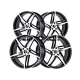 1 X KRAZE MILANO 20X8.5 5-112 66.56 Hub 38 Offset Black Wheel Rim