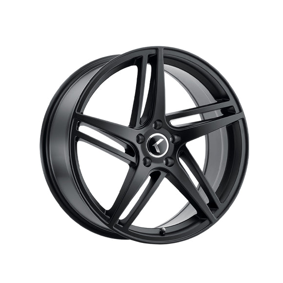 1 X KRAZE MILANO 20X8.5 5-112 66.56 Hub 38 Offset Black Wheel Rim