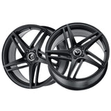 1 X KRAZE MILANO 18X8 5-120 74.1 Hub 40 Offset Black Wheel Rim