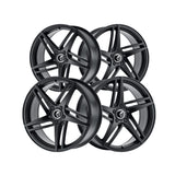 1 X KRAZE MILANO 17X8 5-114.3 72.62 Hub 38 Offset Black Wheel Rim