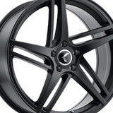 1 X KRAZE MILANO 18X8 5-120 74.1 Hub 40 Offset Black Wheel Rim
