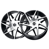 1 X KRAZE PHASE 22X8.5 5-112/5-114.3 72.62 Hub 38 Offset Black Wheel Rim