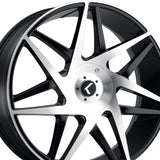1 X KRAZE PHASE 22X8.5 5-115/5-120 74.1 Hub 38 Offset Black Wheel Rim