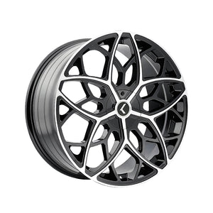 1 X KRAZE RICOCHET 22X8.5 5-112/5-114.3 72.62 Hub 38 Offset Black Wheel Rim