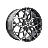 1 X KRAZE RICOCHET 22X8.5 5-115/5-120 74.1 Hub 38 Offset Black Wheel Rim