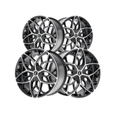 1 X KRAZE RICOCHET 22X8.5 5-115/5-120 74.1 Hub 38 Offset Black Wheel Rim