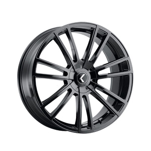 1 X KRAZE SPECTRA 22X8.5 5-114.3/5-120 74.1 Hub 38 Offset Black Wheel Rim