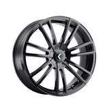 1 X KRAZE SPECTRA 20X8.5 5-112/5-120 74.1 Hub 38 Offset Black Wheel Rim