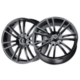 1 X KRAZE SPECTRA 20X8.5 5-112/5-120 74.1 Hub 38 Offset Black Wheel Rim