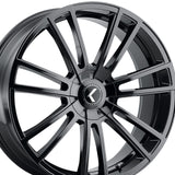 1 X KRAZE SPECTRA 18X8 5-115/5-120 74.1 Hub 40 Offset Black Wheel Rim
