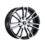 1 X KRAZE SPECTRA 18X8 5-108/5-114.3 72.62 Hub 40 Offset Black Wheel Rim