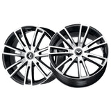 1 X KRAZE SPECTRA 18X8 5-108/5-114.3 72.62 Hub 40 Offset Black Wheel Rim