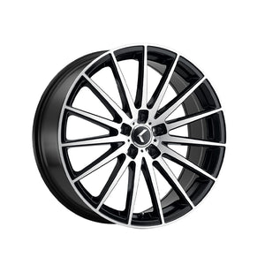 1 X KRAZE STUNNA 18X8 5-120 74.1 Hub 40 Offset Black Wheel Rim