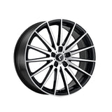 1 X KRAZE STUNNA 22X8.5 5-115 72.62 Hub 38 Offset Black Wheel Rim
