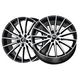 1 X KRAZE STUNNA 22X8.5 5-115 72.62 Hub 38 Offset Black Wheel Rim
