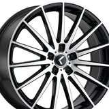 1 X KRAZE STUNNA 18X8 5-120 74.1 Hub 40 Offset Black Wheel Rim