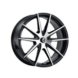 1 X KRAZE TURISMO 18X8 5-120 74.1 Hub 40 Offset Black Wheel Rim