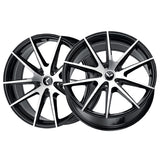 1 X KRAZE TURISMO 17X8 5-112 63.5 Hub 38 Offset Black Wheel Rim