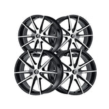 1 X KRAZE TURISMO 18X8 5-120 74.1 Hub 40 Offset Black Wheel Rim