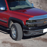 Coolstuffguru Compatible with Chevy Silverado Tahoe, Smoked Halo Projector Headlights, Bumper Lights, LED