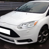 Coolstuffguru Compatible with Ford Focus S SE Titanium Euro Chrome Clear Amber Headlights+LED Fog