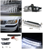 Coolstuffguru Compatible with Venture Montana Silhouette Trans Sport Chrome Headlights+8-LED Bumper DRL