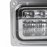 Coolstuffguru Compatible with Chevy C10 GMC C/K Chrome Clear LED Bumper Parking Lights Left+Right