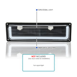 Coolstuffguru LED Bumper Light Signal Lamp Black Compatible with GMC C/K Chevy C10 1500 2500 1988-1999