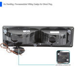 Coolstuffguru LED Bumper Light Signal Lamp Black Compatible with GMC C/K Chevy C10 1500 2500 1988-1999
