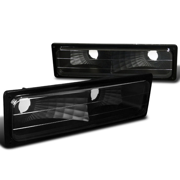 Coolstuffguru Compatible with Chevy GMC C/K Silverado Sierra Bumper Lights Black