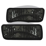 Coolstuffguru Compatible with Chevy Camaro Smoke Lens Driving Bumper Lights Turn Signal Lamps Left+Right