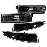 Coolstuffguru Black Housing Clear Lens Bumper Lights and Rear Side Marker Compatible with Chevy Camaro Z28 SS 1993-2002 L+R Pair Assembly