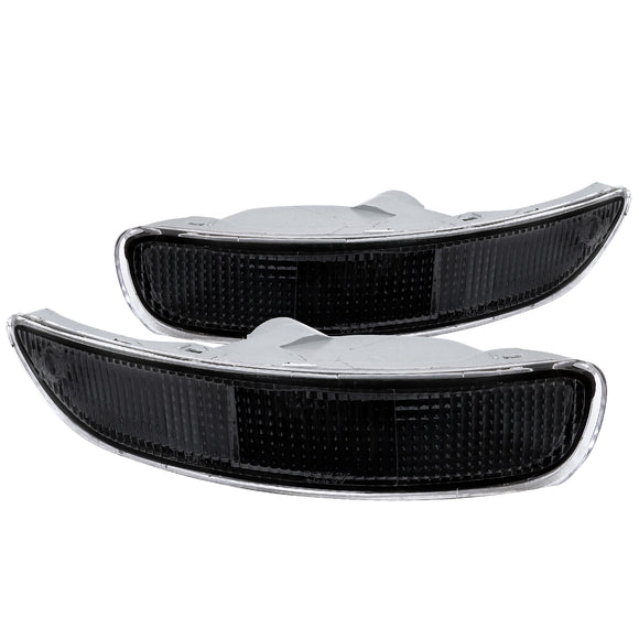 Coolstuffguru Compatible with Toyota Corolla JDM Black Signal Front Bumper Lights