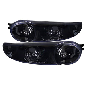 Coolstuffguru Compatible with Gmc Yukon Denali Sierra Denali Glossy Black Housing Bumper Lights